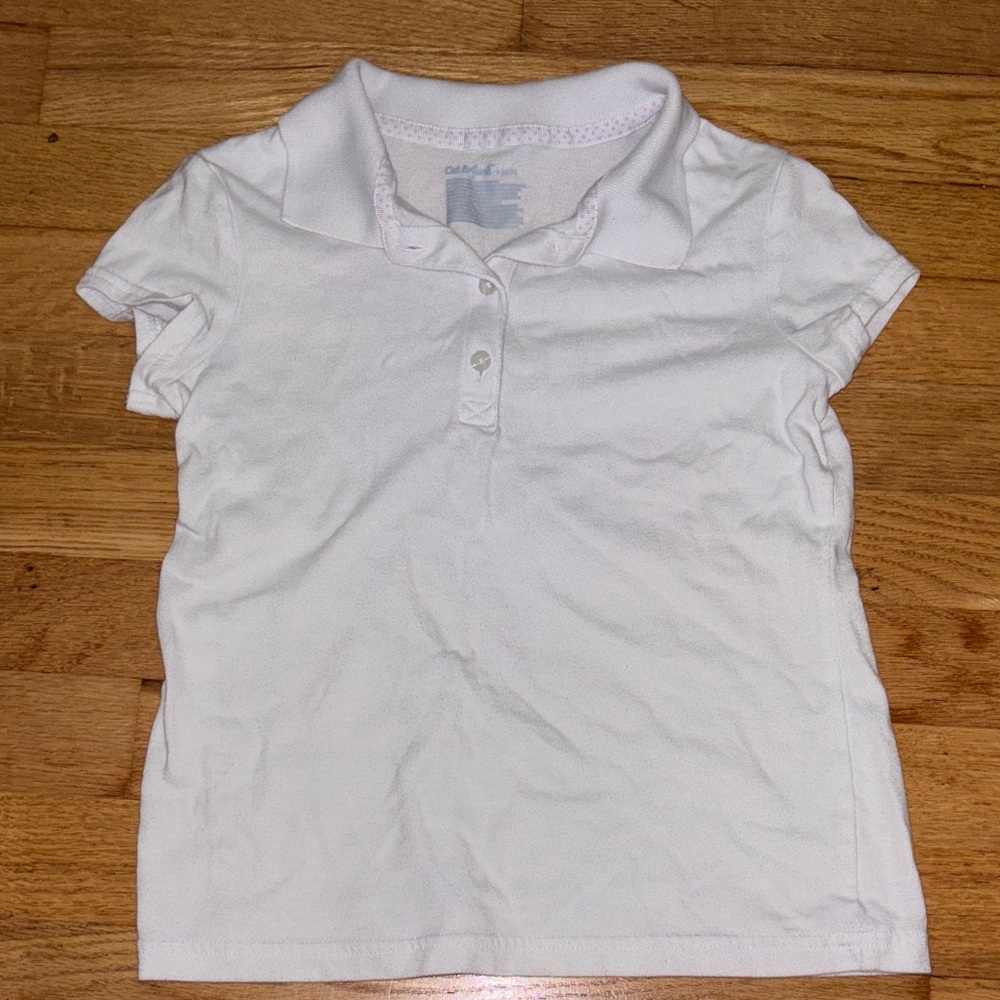 Kids White Polo Shirt